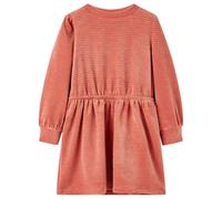 (104) Kids' Dress with Long Sleeves Toddler Short School Girl's Dress Medium Pink