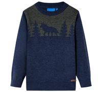 (104) Kids' Sweater Children Toddler Pullover Kids' Sweatshirt Knitwear Knitted Navy