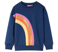 Kids' Sweatshirt Long Sleeves Toddler Pullover Kids' Top Rainbow Print Navy vida