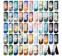 104 Pack Christian Bookmarks Bible Verse Magnetic Bookmarks Scenery Magnet Page Clips for Women Men Book Lovers Page Markers for Teachers Students Reading School Office Home, Printing on 2 Side