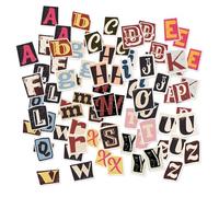104 Pcs Letter Stickers,Scrapbook Stickers Accessories Adults Vintage Self Adhesive Waterproof Vinyl Letter Stickers,DIY Scrapbook Stickers,for Sign,Mailboxes,Travel Case,Decor,Scrap Booking,Art Craft
