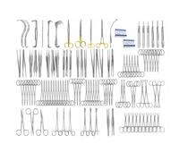 104 Pcs Stainless Steel Educational Instrument Set - German Grade Tools for Academic and Training Use