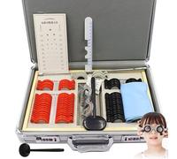 104 pcs Trial Lens Set with Measuring Glasses Testing Frame,Optical Lens Optometry Rim Case Evidence Box,Glasses Optometry Equipment,for Optometry and Optician Use