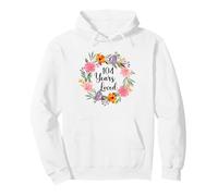104 Years Loved 104th Birthday Floral 104 Year Old Men Women Pullover Hoodie
