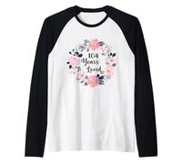 104 Years Loved 104th Birthday Floral 104 Year Old Men Women Raglan Baseball Tee
