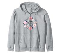 104 Years Loved 104th Birthday Floral 104 Year Old Men Women Zip Hoodie