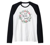 104 Years Loved Men Women Floral 104 Year Old 104th Birthday Raglan Baseball Tee