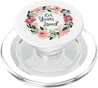104 Years Loved Women Men 104 Years Old 104th Birthday PopSockets PopGrip for MagSafe