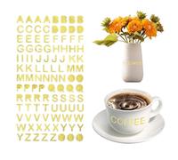 1040 Pieces Gold Letter Stickers, 10 Sheets Alphabet, Self Adhesive Stick on Letters Kit, Scrapbooking Stickers for DIY, Water Bottle, Phone Cases, Envelope