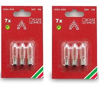 1042-030 Konstsmide Spare Replacement Welcome Candle Arch Light Bulbs, 34 V, 3 W, 6 Bulbs by Konstsmide