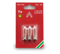 1042-030 Official Spares Welcome Light Bulbs, 34 V, 3 W - Pack of 3, Clear