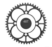 104BCD Narrow Wide Chainring CNC Aluminum Single Speed(48Tblack)