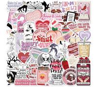 104pcs Bookish Smutty Stickers, Funny Smutty Book Sticker, Bookish Stickers for Kindle Fantasy, Vinyl Waterproof Booktok Decals for Laptop Computer Phone Water Bottle