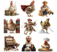 104Pcs Cartoon Animal Work Stickers - 2 Sets, Realistic Decorative Decals for Desks, Journals & Daily Use