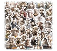 104Pcs Cartoon Animal Work Stickers - 2 Sets, Realistic Decorative Decals for Desks, Journals & Daily Use
