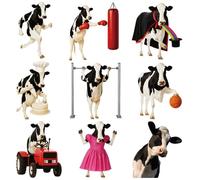 104Pcs Cartoon Animal Work Stickers - 2 Sets, Realistic Decorative Decals for Desks, Journals & Daily Use