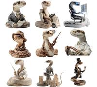 104Pcs Cartoon Animal Work Stickers - 2 Sets, Realistic Decorative Decals for Desks, Journals & Daily Use