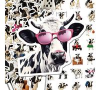 104Pcs Cartoon Animal Work Stickers - 2 Sets, Realistic Decorative Decals for Desks, Journals & Daily Use