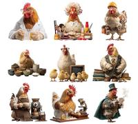 104Pcs Cartoon Animal Work Stickers - 2 Sets, Realistic Decorative Decals for Desks, Journals & Daily Use