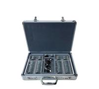 104pcs Optical Trial Lens Kit Metal Optics Lenses Optometry Equipment Eye Protection Accessories with Aluminum Storage Case,High Stability