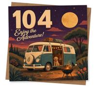 104th Birthday Card, Funny Dog Design