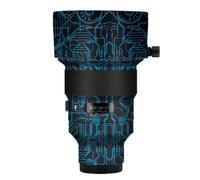 105 1.4 Camera Lens Skin Anti-Scratch Sticker for Sigma 105mm F1.4 DG fit for Sony Mount Coat Vinyl Protective Film Decals(Circuit Blue)