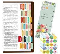 105 Bible Indexing Tabs, Laminated Bible Tab Set Bible Book Index Tabs, Bible Labels Tabs, Easy to Read and Apply Bible Tabs for Women and Man, 80 Christian Faith Stickers with Bonus Aligning Guide