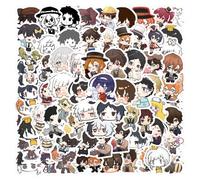 105 Bungo Strays Dogs Stickers, Cute Figures Waterproof Sticker, Anime Bungo Strays Dogs Vinyl for Mug, Skateboard, Book