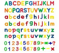 105 Pcs Magnetic Letters And Numbers For Children, Magnetic Alphabet Letters, 26 Uppercase And Lowercase Letters And Mathematical Symbols, Children'S Preschool Learning Counting And Spelling Toys