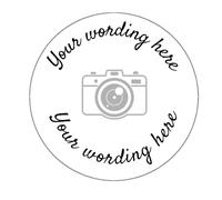 105 Personalised Stickers Labels Custom Stickers Circle 37 mm Logo Stickers Personalised Make Your Own Stickers for Birthday Party Bags Thank You Reward