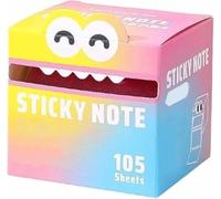 105 Sheets Retractable Sticky Note Pad for Writing, Pearlescent Note Paper, Memo Pad, Pull-Out, Sticky Notes, Gradient Color, Self-Adhesive, Refrigerator Reminder, Calendar for School, Office