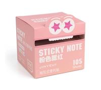 105 Sheets Transparent Sticky Note Roll Pearlescent Finish Gradient Sticky Note Roll See-Through Memo Pad for Students, Kids, Learning,