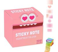 105 Sticky Notes/roll, Cute Monster Designs, Fun, Pastel-Colored Pull-Out Notes, a Fun Gift for Teachers and Students.
