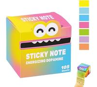 105 Sticky Notes/roll, Cute Monster Designs, Fun, Pastel-Colored Pull-Out Notes, a Fun Gift for Teachers and Students.