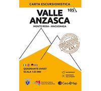 105 Valle Anzasca Ovest: Wanderkarte 1:25000