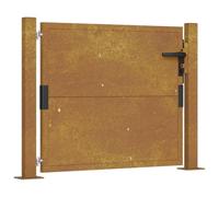 (105 x 105 cm) vidaXL Garden Gate Patio Outdoor Driveway Gate Fence Gate Fence Corten Steel