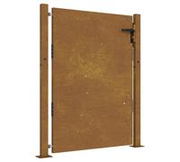 vidaXL Garden Gate 100x125 cm Corten Steel