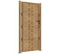 (105 x 205 cm) vidaXL Garden Gate Driveway Gate Fence Gate Fence Corten Steel Square Design