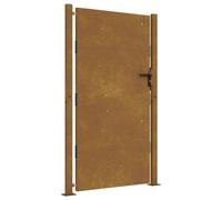 Garden Gate Outdoor Driveway Gate Fence Gate Fence Panel Corten Steel vidaXL
