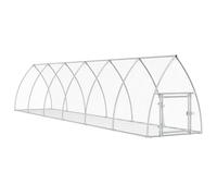 Vidaxl Rabbit Hutch Silver 600X105X120 Cm Galvanised Steel