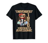 105 Year Old November 1920 Teddy Bear 105th Birthday Women T-Shirt