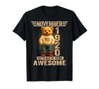 105 Year Old November 1920 Teddy Bear 105th Birthday Women T-Shirt