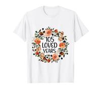 105 Years Loved 1055th Birthday Funny 105 Year Old Women's T-Shirt