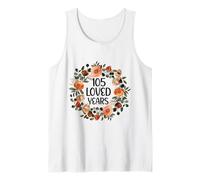 105 Years Loved 1055th Birthday Funny 105 Year Old Women's Tank Top