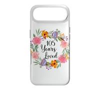 105 Years Loved 105th Birthday Floral 105 Year Old Men Women Case for iPhone Air