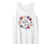 105 Years Loved Floral 105th Birthday Women 105 Years Loved Tank Top