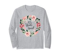 105 Years Loved Women Men 105 Years Old 105th Birthday Long Sleeve T-Shirt