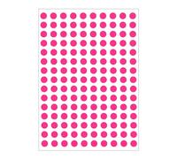 1050 Dot Stickers, 10mm Coloured Stickers Round Sticky Sticker Dots with 10 Color Circle Stickers 150 Sticker Per Sheet Self Adhesive for Event Schools DIY Crafts Gift Pink