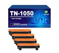 1050 TN1050 Toner Cartridges Compatible For Brother DCP-1510 1512 1610W 1612W HL-1110 1110R 1112 1112A MFC-1810 1815 1905 1910W 1911NW 1915W Printer,Black-4 Pack