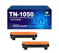 1050 TN1050 Toner Cartridges Compatible For Brother DCP-1510 1512 1610W 1612W HL-1110 1110R 1112 1112A MFC-1810 1815 1905 1910W 1911NW 1915W Printer,Black-2 Pack